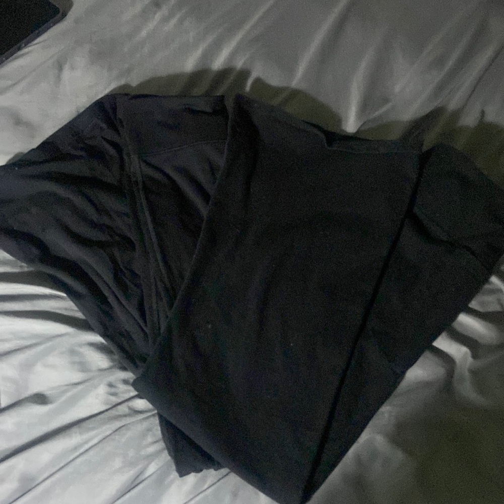 Holister and Aeropostale black flaired leggings